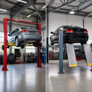 Two Post vs Four Post Car Lift for Your Garage