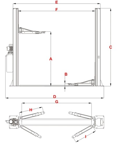 Autokato KT-H100 Two Post Auto Lift - Image 4