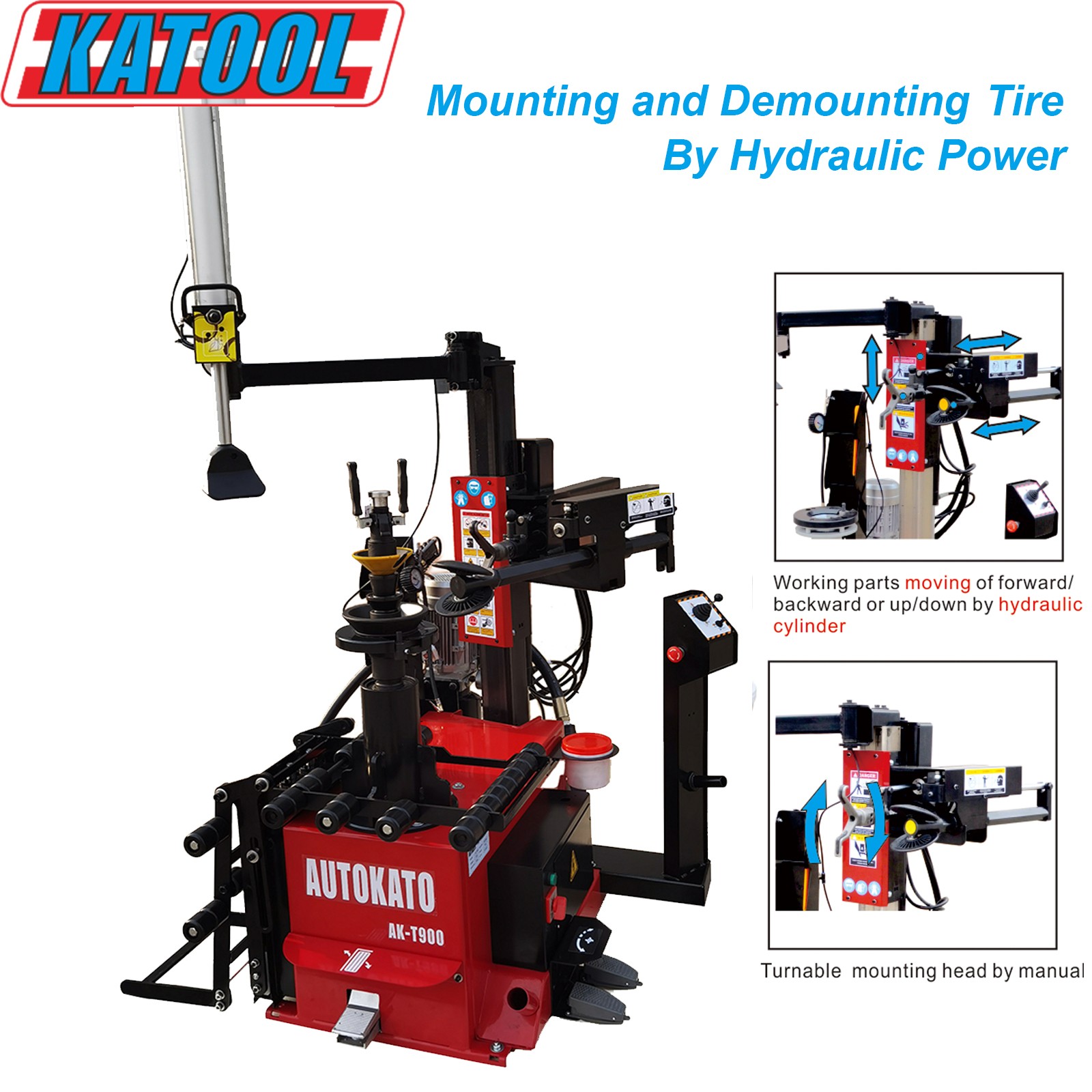 AUTOKATO KT-T900 Hydraulic Tire Changer Machine