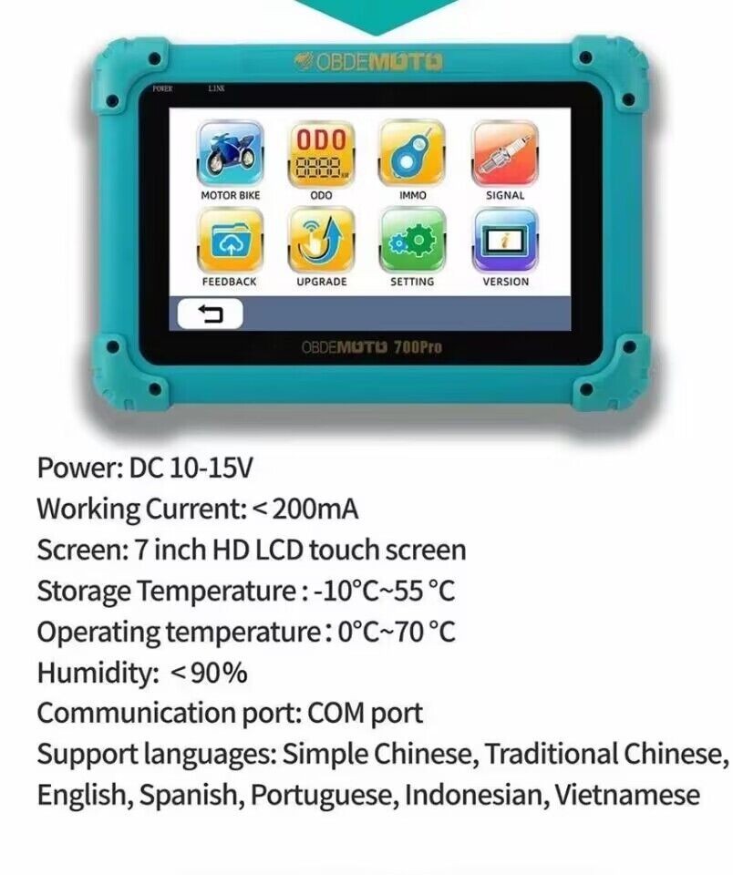 KATOOL OBDEMOTO 700PRO Motorcycle All System OBD2 Diagnostic Scanner