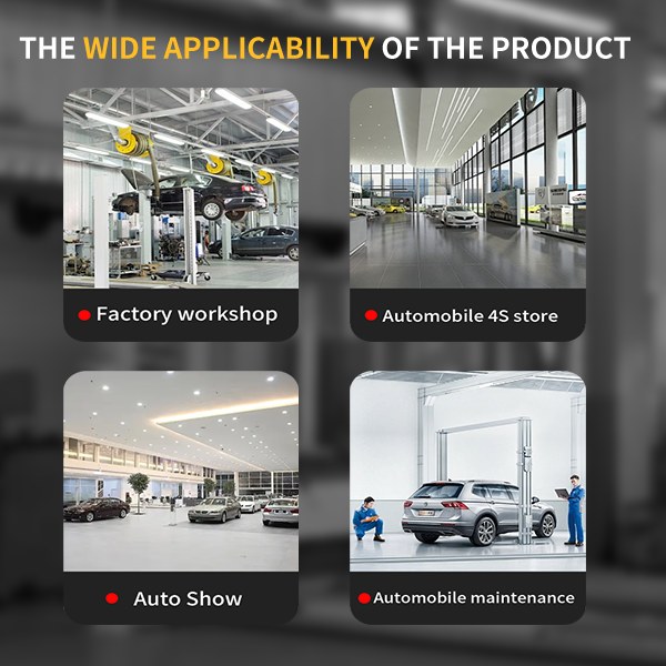 Autokato KT-AS110D 11,000 lb Two-Post Asymmetrical Vehicle Lift with Single-Point Lock Release - Image 2
