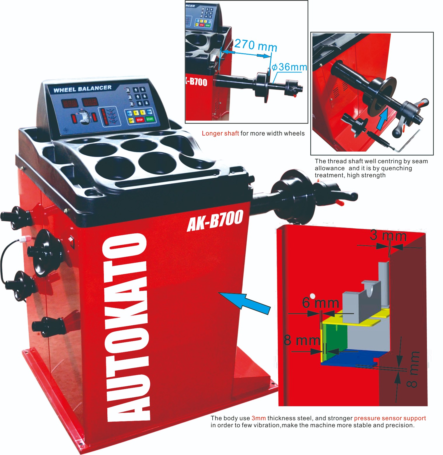 Autokato KT-B700 Wheel Balancer Machine - Image 1