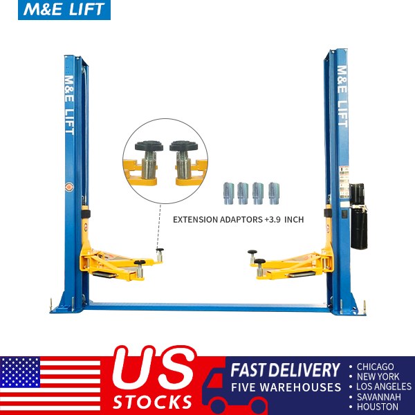 Autokato ME-H1000 10,000 lb Two-Post Vehicle Lift - Base Plate Design - Image 1