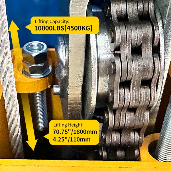 Autokato ME-H1000 10,000 lb Two-Post Vehicle Lift - Base Plate Design - Image 3