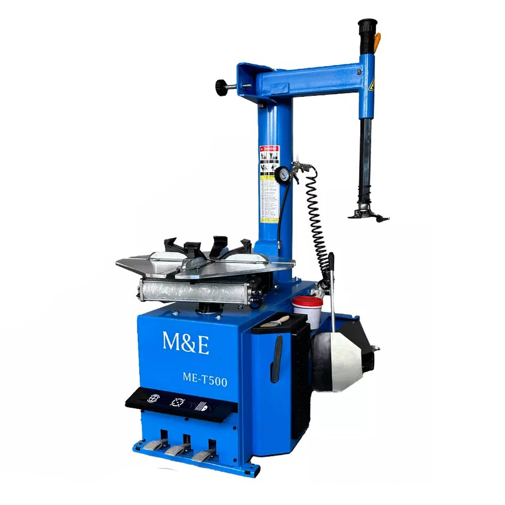 M&E ME-T500 Swing Arm Tire Changer Machine | 12 in–24 in Rim Capacity Tire Changer