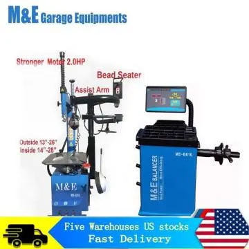 M&E Tire Changer Machine ME-T555 + Wheel Balancer ME-B610 Automotive Equipment M&E Tire Changer Machine ME-T555 + Wheel Balancer ME-B610 Automotive Equipment