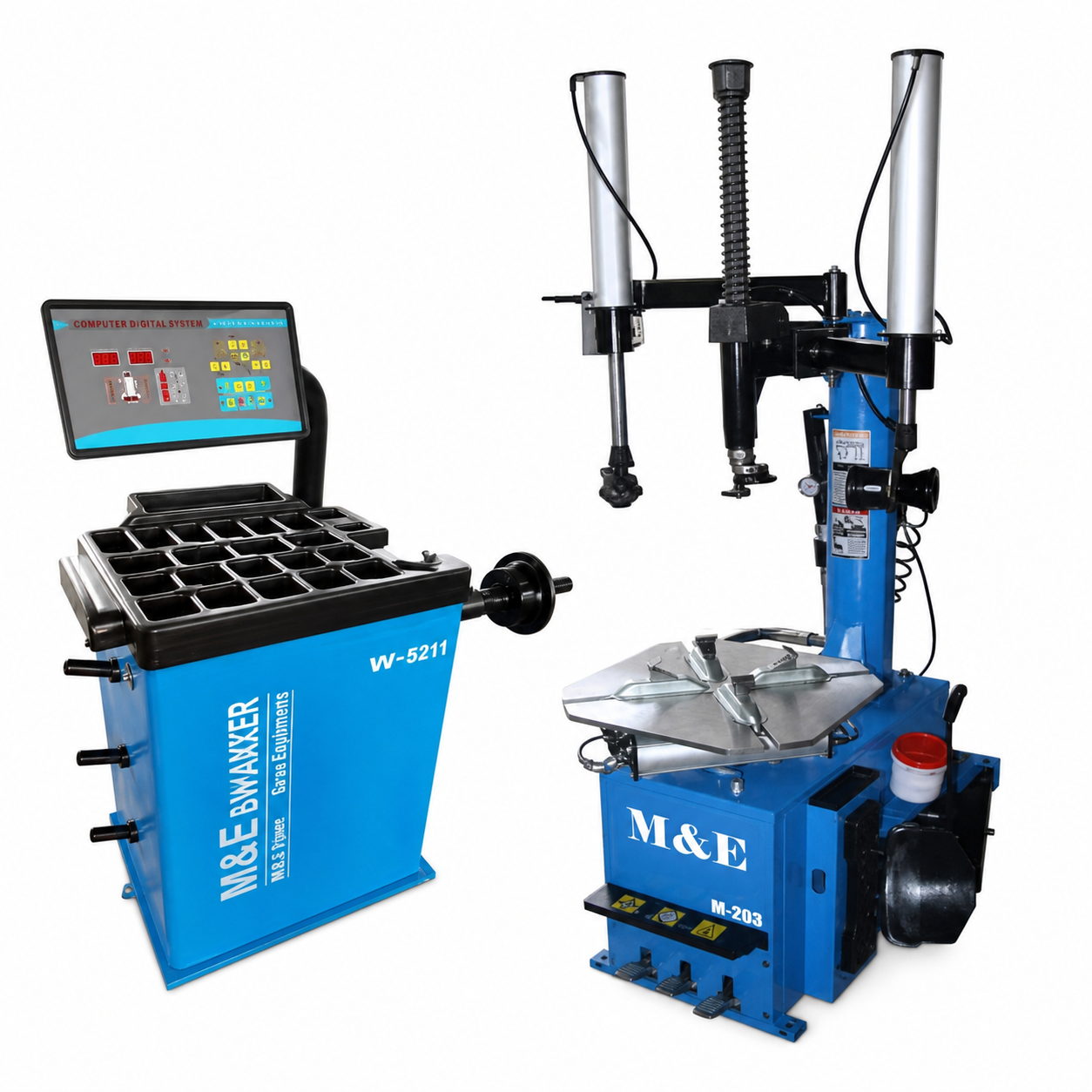 KATOOL ME-T530 Tire Changer and ME-B610 Wheel Balancer Combo