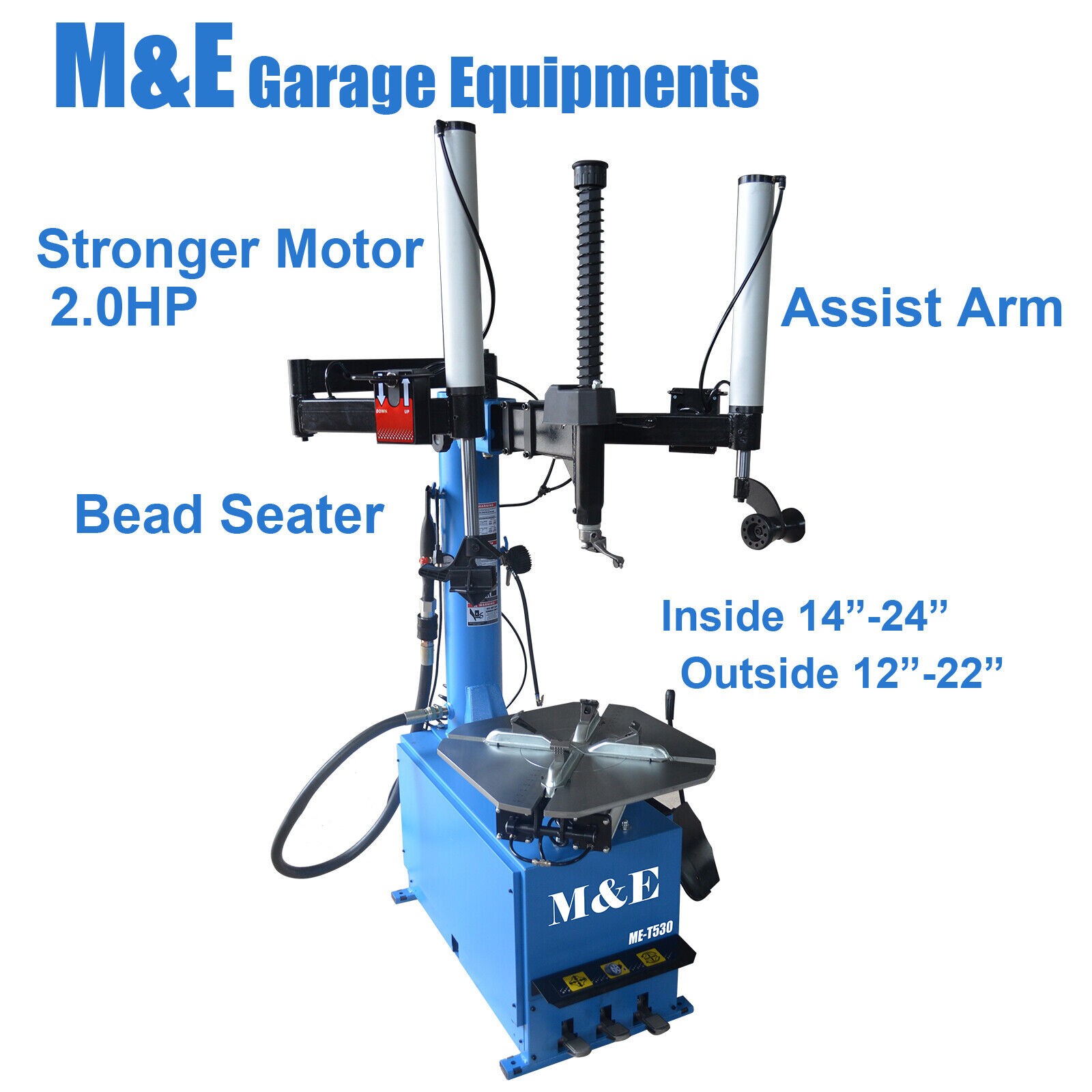Tire Changer Machine ME-T530 + Wheel Balancer ME-B610 Garage Equipment