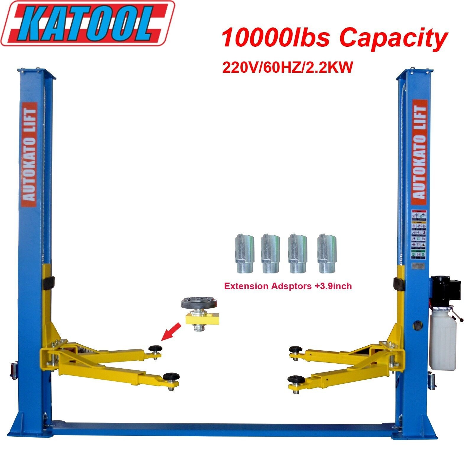 KATOOL 10000lbs Two Post Auto Lift